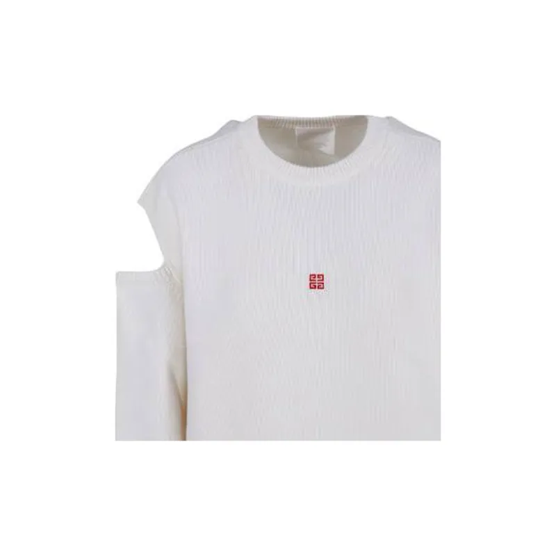 Givenchy Intarsia-logo Cut-out Jumper-3
