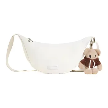 XTEP Semi-sugar Series Textile Fabrics Shoulder Bag Crossbody Bag Regular Women's Ecru/Light Blue