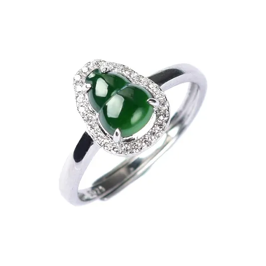Tokai Family Ice Type Jadeite Rings Women's-0