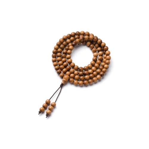 FANGYUANXIAOFU Laoshan Sandalwood Multi Wrap Beaded Bracelet Unisex