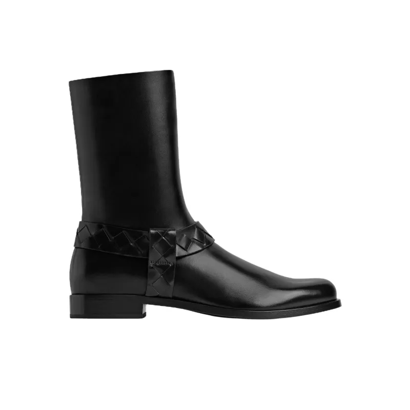 Bottega Veneta Achille Ankle Boots Men's Black-1