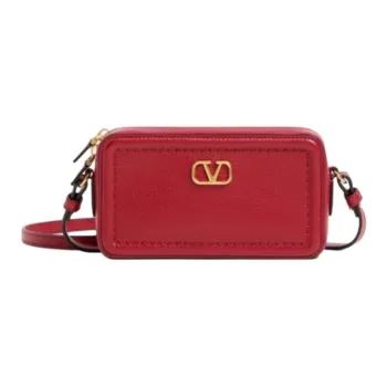 Valentino ALLTIME Cow Leather Crossbody Bag Shoulder Bag Mini Women's Red