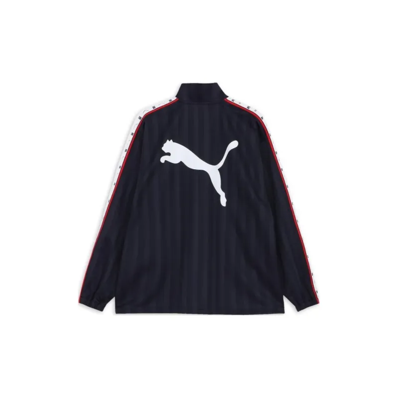 PUMA Knit SHADOW STRIPE Jacket Men's New Marine-1