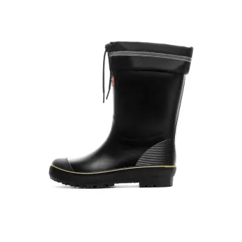 Warrior Wear Resistant Water Resistant Slip Resistant Rain Boots Men's Black