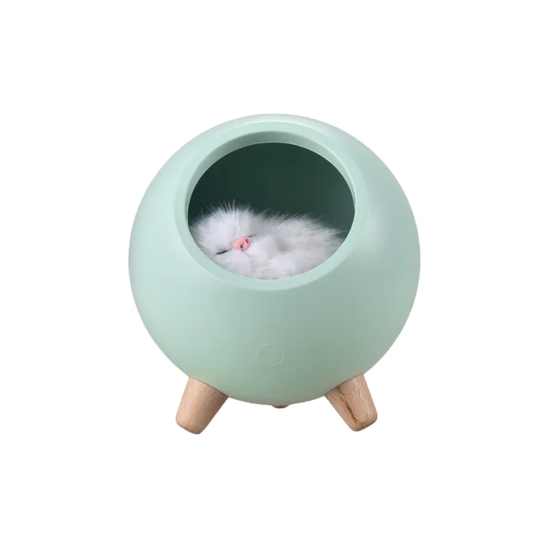 XZAN Cute Cat Bedside Companion Lamp With USB Charging, Touch Controlled Ambient Light, Creative Accessory-9