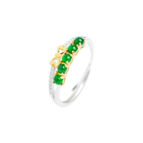 Clear Snow Ice Glutinous Rings Women's