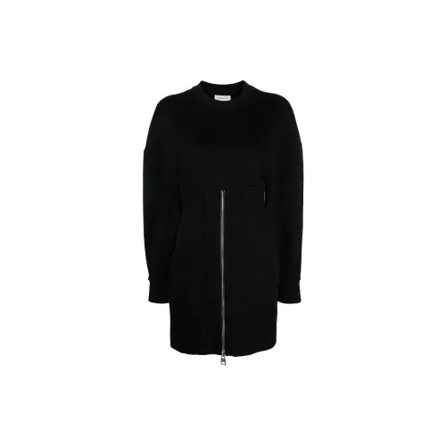 Alexander McQueen Zipped Long Sleeved Dress