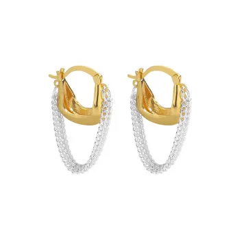 KING OF BLING Alloy Stud Earrings Unisex