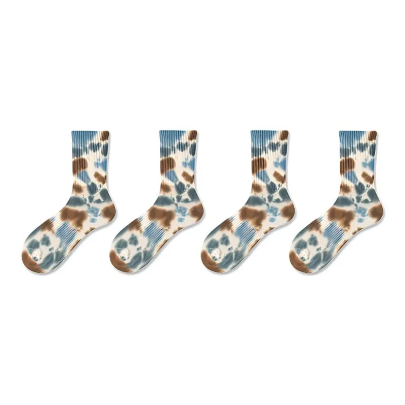 YOOKA Mid Calf Socks Unisex 4 Pack-12