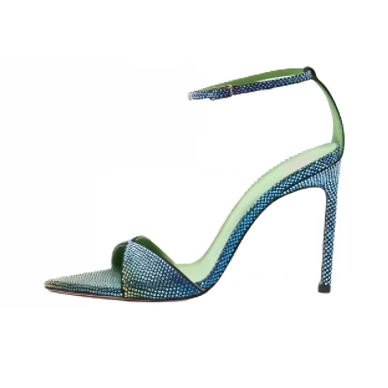 BETTINA VERMILLON Strap Sandals 10.5cm Women's Green-0
