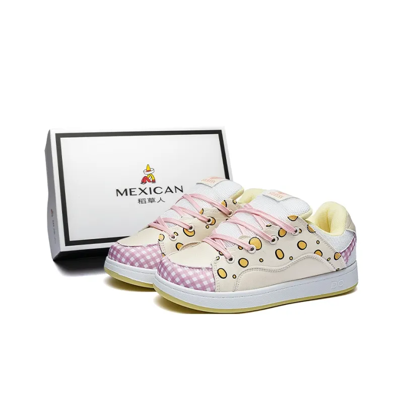 MEXICAN Anti Slip Wear Resistant Low Top Skateboard Shoes Women's-7