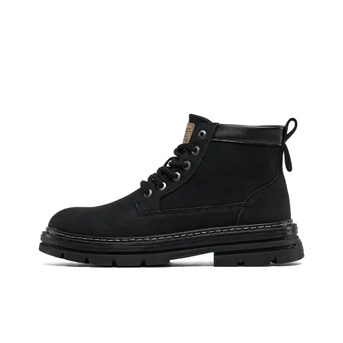 TRUMPPIPE Short Martin Boot Men's Black