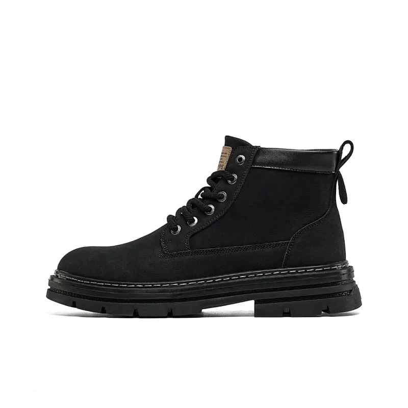 TRUMPPIPE Short Martin Boot Men's Black-0