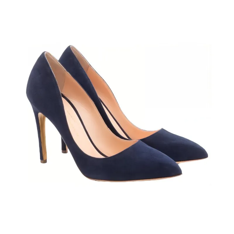 Rupert Sanderson Slim Heel High Heels 10cm Women's Marine Blue-3