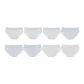 Blue White 3+Blue Plaid 3+White 2 (8 Pack)