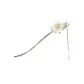 White Peach Blossom Tassel Step-Rock Hairpin