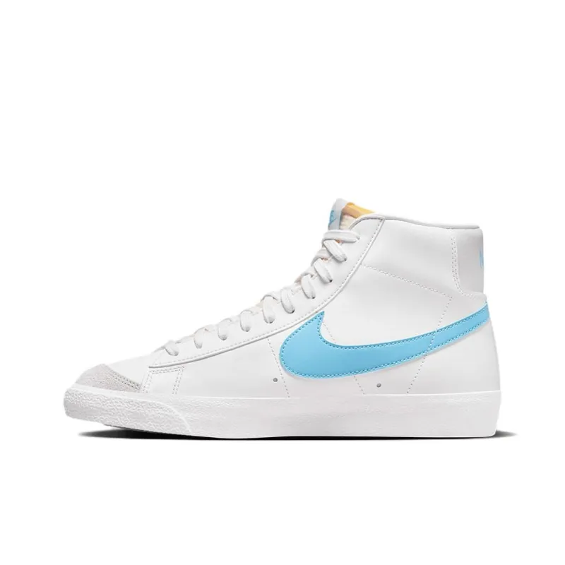 Nike Blazer Mid Wear-resistant And Lightweight Mid-Top Skateboard Shoes Men's White-2