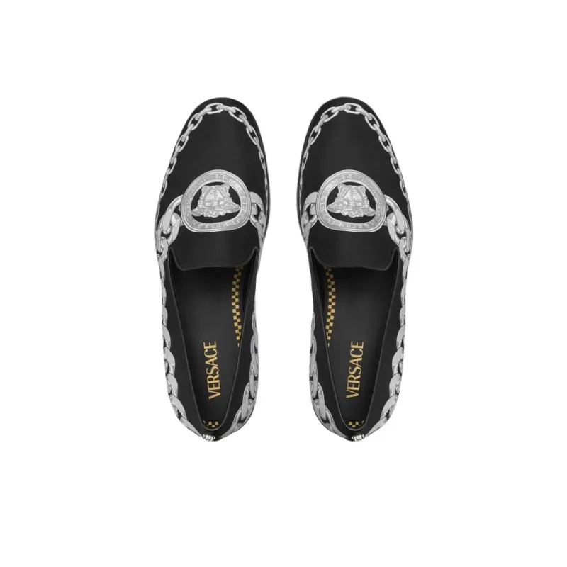 VERSACE Medusa Loafers Men's Black-3