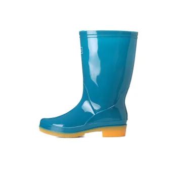 Warrior Wear Resistant Water Resistant Slip Resistant Rain Boots Women's Blue