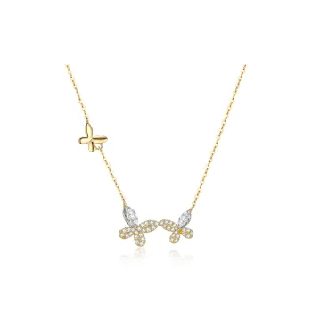 Colev Kie S925 Silver Necklaces Women's Gold