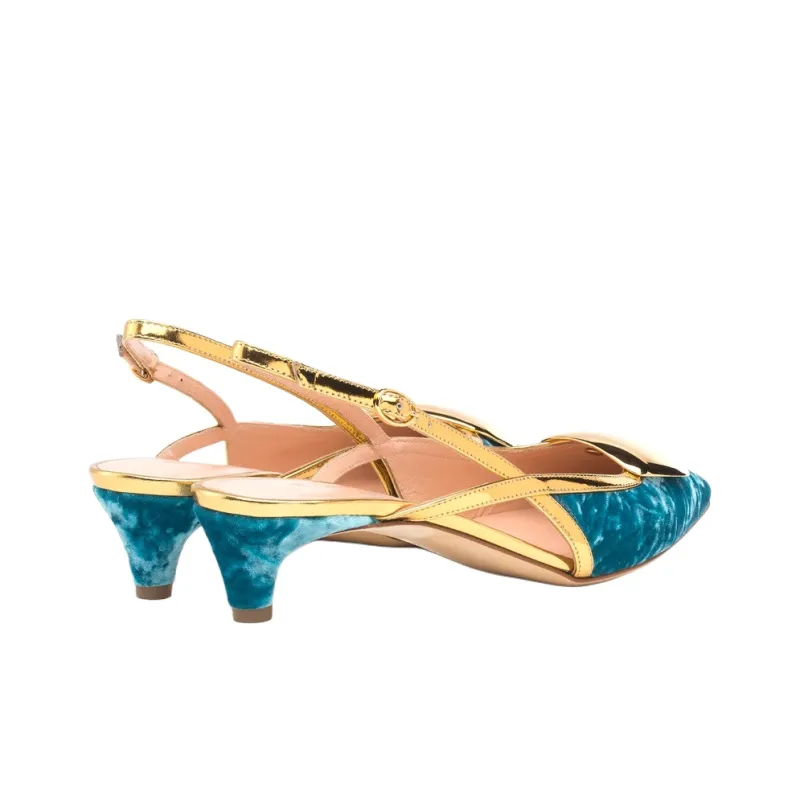 Rupert Sanderson Calvados Casual Single Shoes 3cm Women's Blue-3