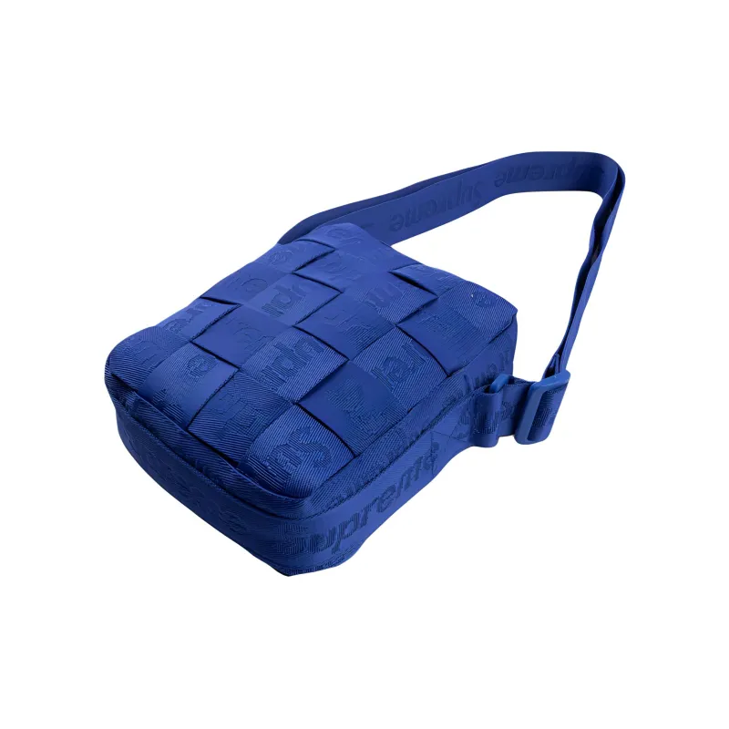Supreme Jacquard Shoulder Bag, Crossbody Bag Regular Unisex Blue-4
