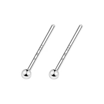 EAR PARTNER 999 Fine Silver Stud Earrings Unisex