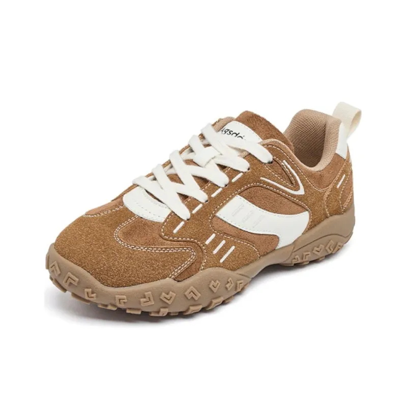 AGSDON Height Increasing Low Top Mountaineering Shoes, Hiking Shoes 3cm Women's-6