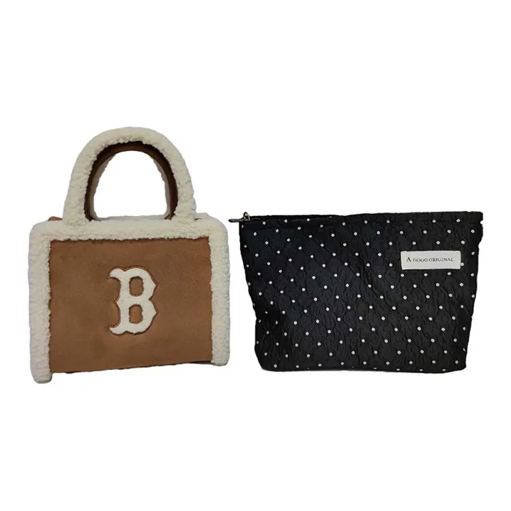 MLB   Totes Crossbody Bags Single Shoulder Tote Shopping Bag Portable Unisex Camel-8