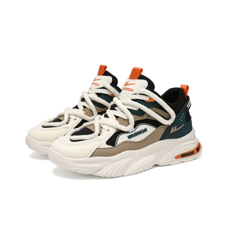 Warrior Warrior Wear Resistant Height Increasing Slip Resistant Mid Top Chunky Sneakers Men's-6