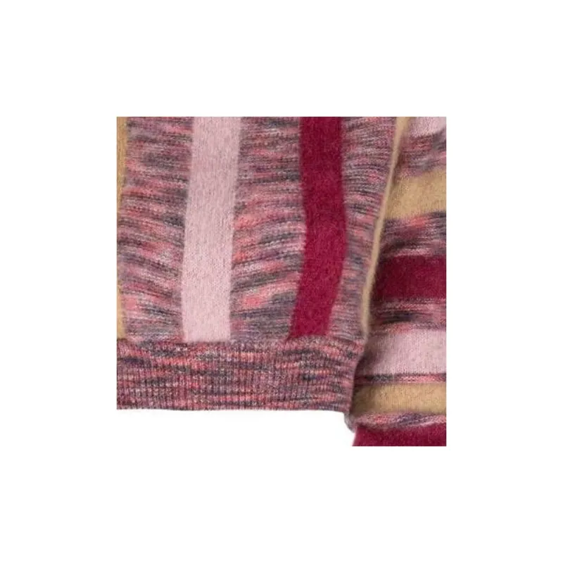 DSQUARED 2 Striped Cropped Turtle Neck Jumper-5