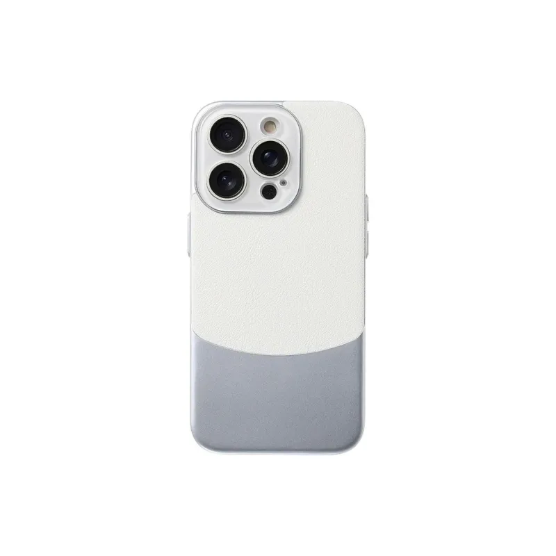 Wei Xin Leather Material Patchwork Litchi Grain Phone Cases Compatible With IPhone 16/15 Pro Max/Apple 13/14 Pro/Max-1
