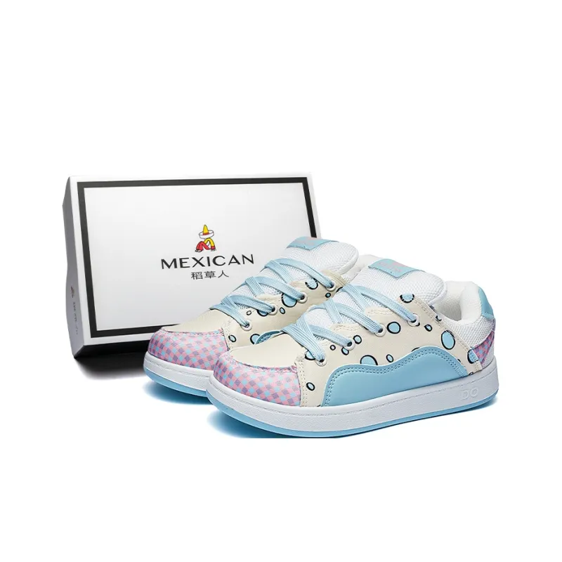 MEXICAN Anti Slip Wear Resistant Low Top Skateboard Shoes Women's-14