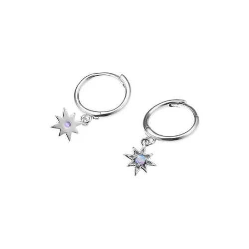 Vivienne Westwood Brass Aurora Ball Pendant Stud Earrings Womens Silver/Aurora