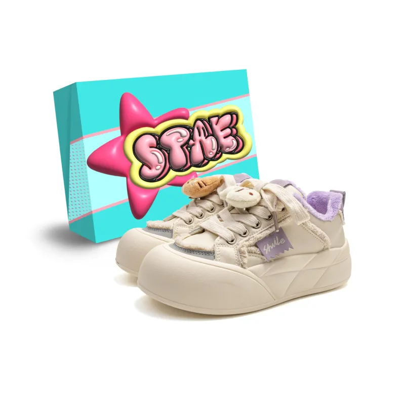 STAE Warm Wear-Resistant Slip-Resistant Low-Top Skateboard Shoes Women's Box Included-24