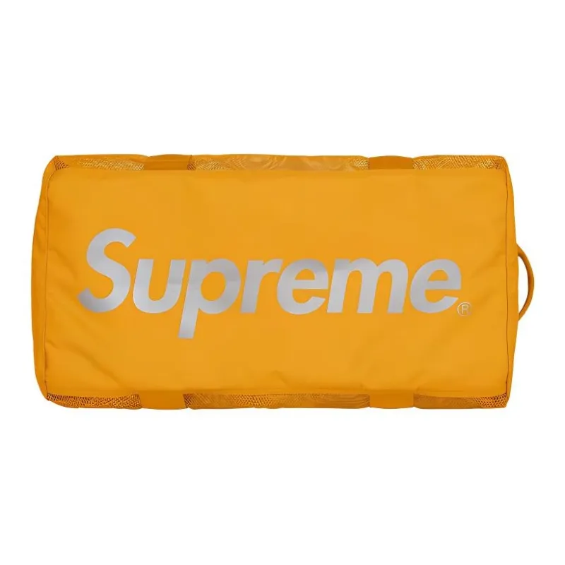 Supreme Polyester With PVC Gym Bags Handbags Regular Unisex Yellow-2