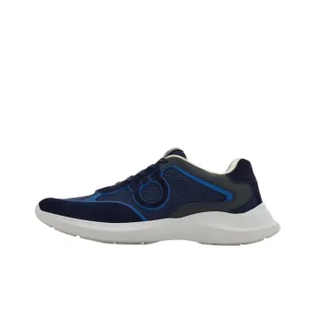 FERRAGAMO GANCINI Low Top Casual Shoes Men's Blue