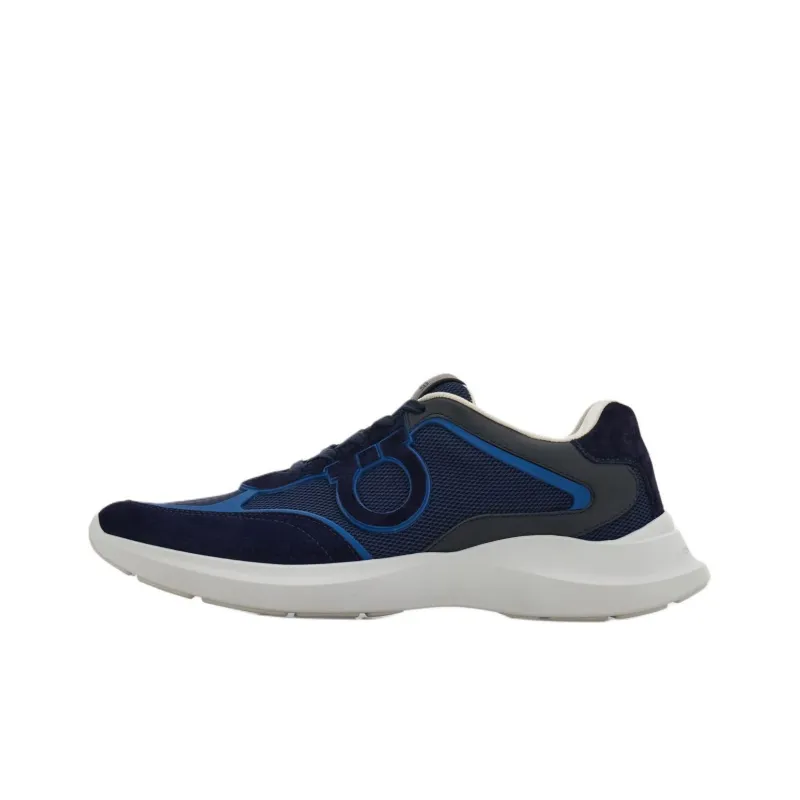 FERRAGAMO GANCINI Low Top Casual Shoes Men's Blue-0