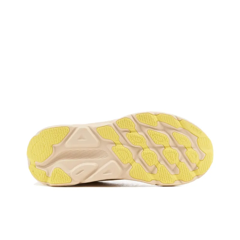 HOKA ONE ONE Clifton 9 Wear resistant And Lightweight Low Top Running Shoes Men's Yellow-4