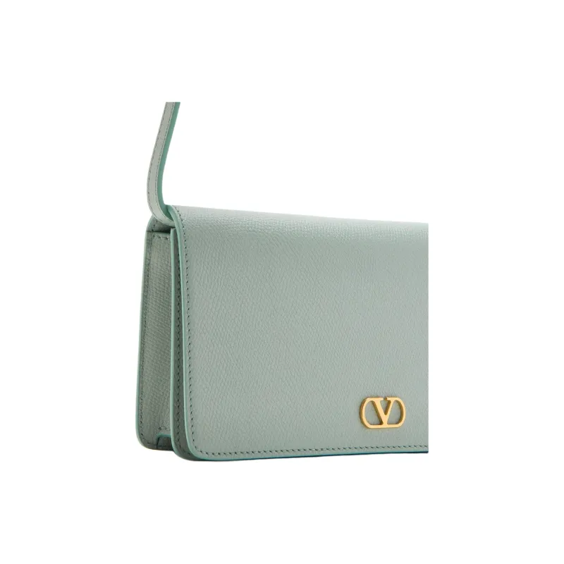 Valentino Cow Leather Crossbody Bag Shoulder Bag Mini Women's Green-2