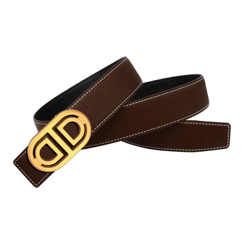 CATELLES Double Sided Top Grain Cow Leather Leather Belts Men's Width  3.2cm-9