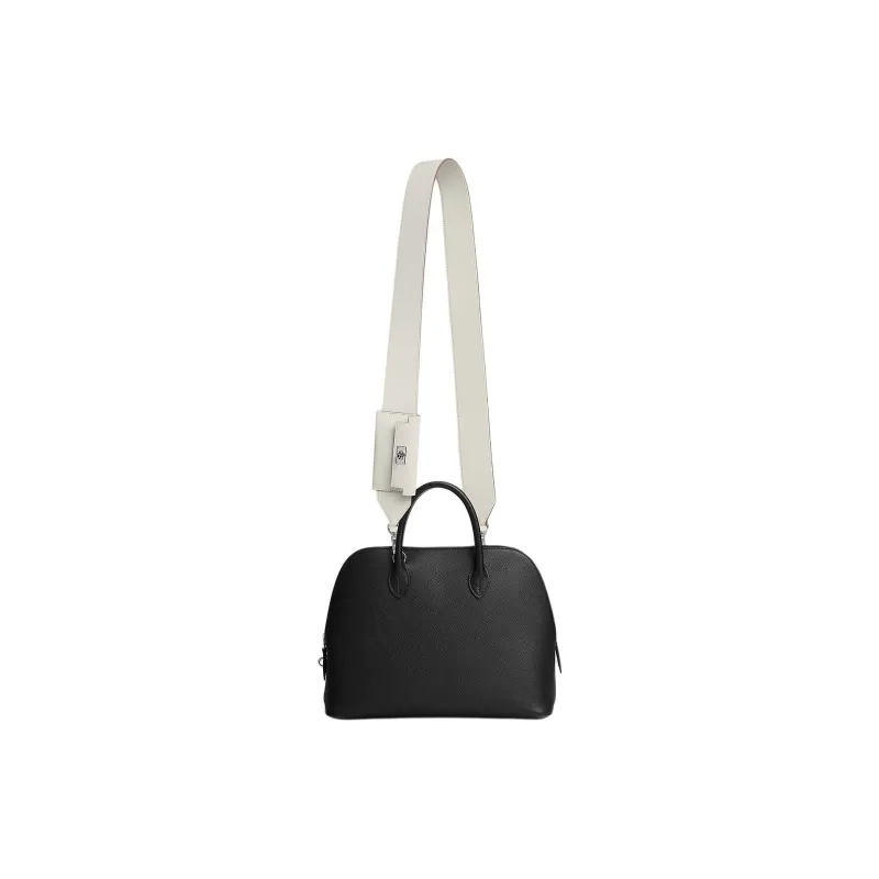 HERMES Kelly Pocket Swift Leather Bonded Epsom Calfskin Bag Shoulder Strap Women's Light Gray-1