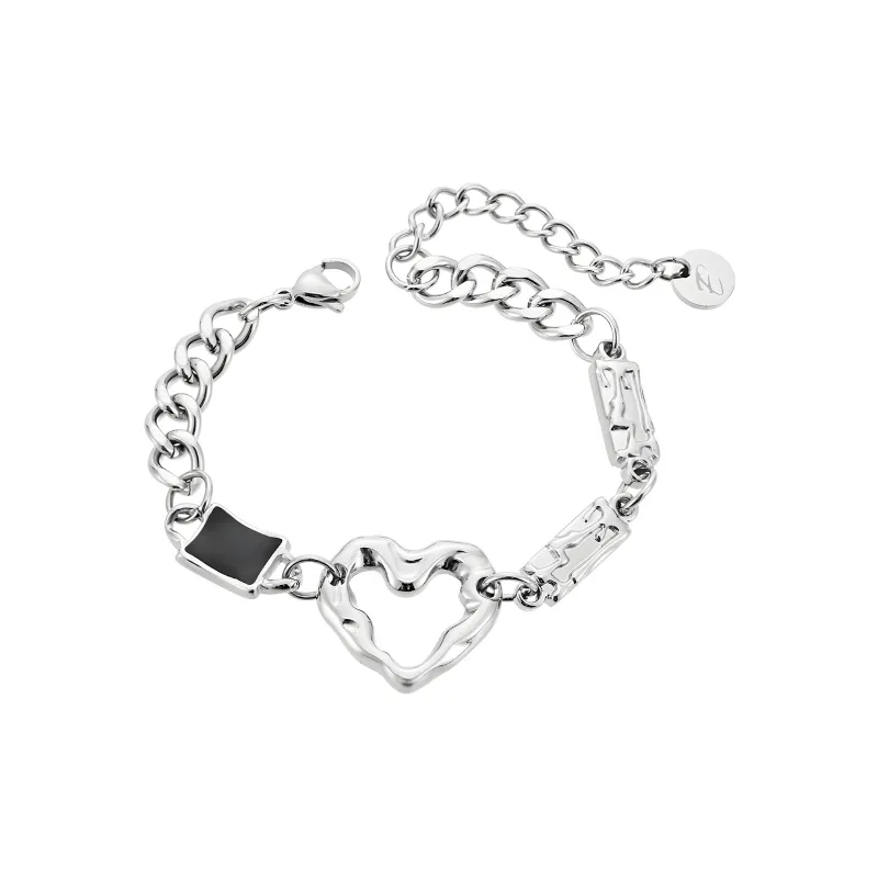 ENFANTIN Titanium Steel Glue Drip Bracelets Unisex-0