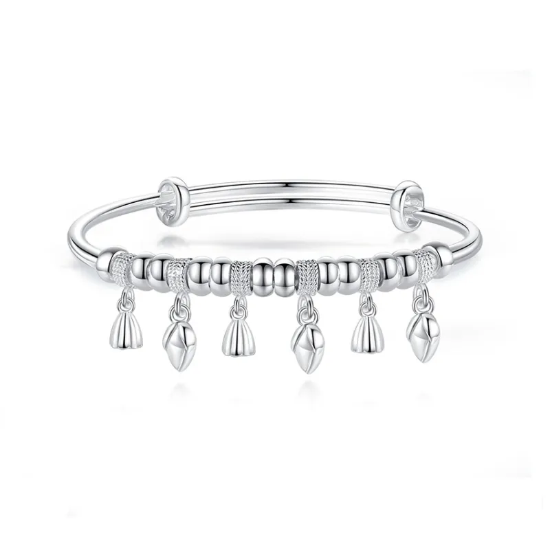 Asia Star 999 Fine Silver Sterling Silver Bracelets Women's-0