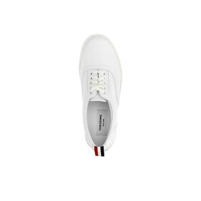 THOM BROWNE· Heritage Low Top Skateboard Shoes Men's White-2