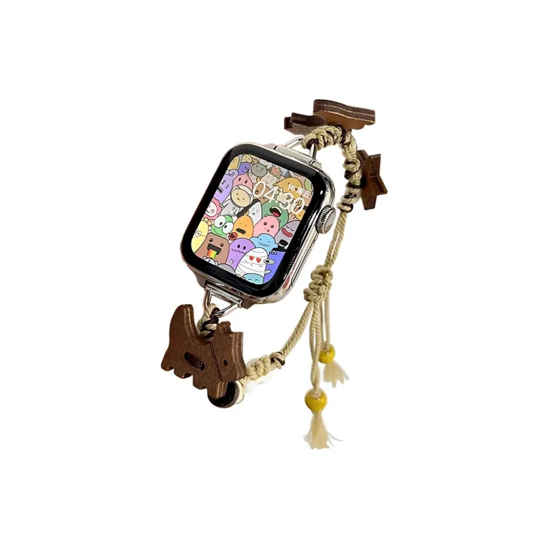 Miss Wrist Apple Compatibility Watch Band 408mm Made Of Wood-2