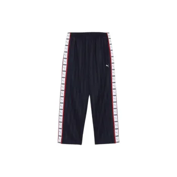 PUMA Knit SHADOW STRIPE Knitted Sweatpants Men's Marine Blue