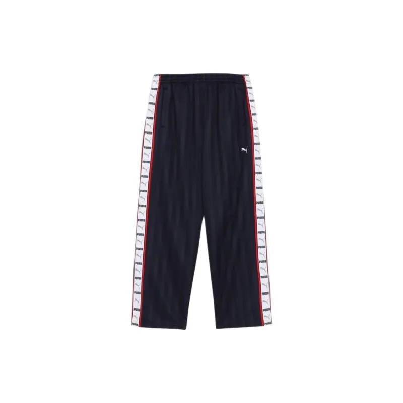PUMA Knit SHADOW STRIPE Knitted Sweatpants Men's Marine Blue-0