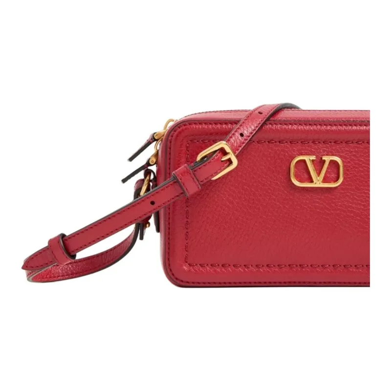 Valentino ALLTIME Cow Leather Crossbody Bag Shoulder Bag Mini Women's Red-4