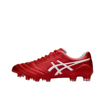 Asics DS LIGHT X FLY 5 Anti Slip Wear Resistant Soccer Shoes Unisex Red